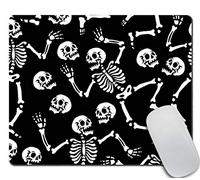 Tappetino Mouse Piccolo Skeletons Dancing At A Party Human Skeletons in Various Poses 25X30Cm Soffice Tappetino Mouse Bordo Cucito Mousemat per Pc Laptop