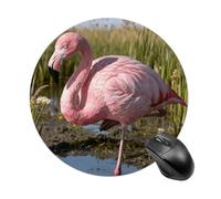 Tappetino Mouse Pink Flame Perching On The Marsh Mousepad