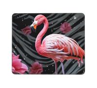 Tappetino Mouse Pink Flamingo 25X30Cm Durevole Tappetino Mouse Piccolo Base in Gomma Tappetino per Computer Gioco