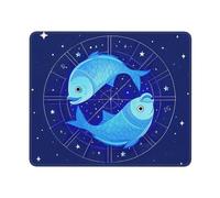 Tappetino Mouse Pisces Zodiac Astrology Mouse Pad Resistente agli Schizzi Tappetino per Mouse Base Antiscivolo Accessori Gaming per Ufficio Essenziale per Ufficio Pc E Laptop M
