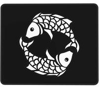Tappetino Mouse Pisces Zodiac Symbol Tappetino per Mouse Soft Accessori Gaming Base Antiscivolo Mousepad per Computer Casa Essenziale per Ufficio M