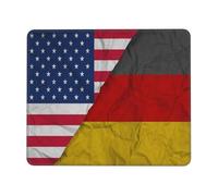 Tappetino Mouse Plicated America German Germany Flag Tappetini Gaming Tappetino per Mouse Base Antiscivolo Mouse Pad per Ufficio Computer Pc E Laptop M
