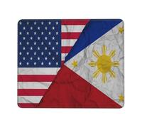 Tappetino Mouse Plicated America Philippinese Philippines Flag Mouse Pad Base Antiscivolo Mousepad Soft Tappetino per Mouse per Pc E Laptop Computer Essenziale per Ufficio XL