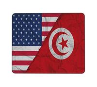 Tappetino Mouse Plicated America Tunisia Flag Accessori Gaming Portatile Tappetini Soft Tappetino per Mouse per Essenziale per Ufficio Pc E Laptop Computer XL