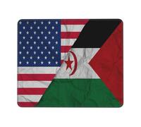 Tappetino Mouse Plicated America Western Sahara Flag Mouse Pad Portatile Tappetini Soft Mousepad per Essenziale per Ufficio Ufficio Pc E Laptop M