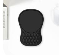 Tappetino Mouse Poggiapolsi con Supporto Polso e Design Massaggio, Comodo Ergonomico Mouse Pad, Tappetino per Mouse con Schiuma di Memoria e Base in PU Antiscivolo(Black,4pcs)