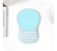 Tappetino Mouse Poggiapolsi con Supporto Polso e Design Massaggio, Comodo Ergonomico Mouse Pad, Tappetino per Mouse con Schiuma di Memoria e Base in PU Antiscivolo(Sky blue,1pc)