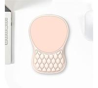 Tappetino Mouse Poggiapolsi con Supporto Polso e Design Massaggio, Comodo Ergonomico Mouse Pad, Tappetino per Mouse con Schiuma di Memoria e Base in PU Antiscivolo(Pinkish white,4pcs)