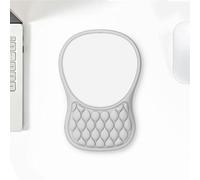 Tappetino Mouse Poggiapolsi con Supporto Polso e Design Massaggio, Comodo Ergonomico Mouse Pad, Tappetino per Mouse con Schiuma di Memoria e Base in PU Antiscivolo(Gray,2pcs)