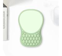 Tappetino Mouse Poggiapolsi con Supporto Polso e Design Massaggio, Comodo Ergonomico Mouse Pad, Tappetino per Mouse con Schiuma di Memoria e Base in PU Antiscivolo(Light green,4pcs)