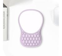 Tappetino Mouse Poggiapolsi per il Polso e Design Massaggiante,Mousepad Ergonomico con Memory Foam Base in PU Antiscivolo, per Gaming l'Ufficio(Light purple,4pcs)