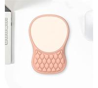 Tappetino Mouse Poggiapolsi per il Polso e Design Massaggiante,Mousepad Ergonomico con Memory Foam Base in PU Antiscivolo, per Gaming l'Ufficio(Light pink,1pc)
