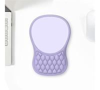 Tappetino Mouse Poggiapolsi per il Polso e Design Massaggiante,Mousepad Ergonomico con Memory Foam Base in PU Antiscivolo, per Gaming l'Ufficio(Purple,1pc)