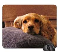 Tappetino Mouse, Puppy Cocker Spaniel Cute Dog Spaniel Canine Tampone per Mouse Liscia Tappeto Mouse Confortevole Gaming Pad per Laptop Pc 25X30Cm