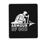 Tappetino Mouse Put On The Whole Armor of God Mousepad Uso Prolungato Tappetino Scrivania Durevole Mouse Pad per Casa Computer Ufficio 25X30CM