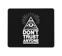 Tappetino Mouse, Pyramid Illuminati Don't Trust Anyone Tappetini Mouse Antisfilacciamento Tampone per Mouse Personalizzato Tappetino Mouse Pad per Computer Laptop 25X30Cm