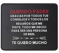 Tappetino Mouse Regalos para El Dia del Padre Padre Regalo Querido Padre Gracias por Tus Consejos Dad Mousepad Durevole Mouse Pad Uso Prolungato Tappetino Scrivania per Ufficio Casa 25X30CM