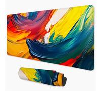 Tappetino Mouse Rosso Tappetino Mouse xxl 700x300 mm Impermeabile Accessori Scrivania con Base Antiscivolo, Migliora Precisione e Velocità, Mousepad Gaming per Laptop, Computer (Astratto) 3Y-1135