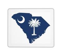 Tappetino Mouse South Carolina Flag Map Mouse Mat 10x12in