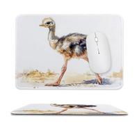 Tappetino Mouse struzzo - Tappetino Scrivania Gaming PC, Impermeabile e Antiscivolo 320x260x3mm| Accessori Gaming per Scrivania | Desk Mat | Migliora la Precisione e la Velocità | Portatile k-825