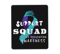 Tappetino Mouse Suicide Prevention Awareness Support Squad Mousepad Durevole Tappetino Scrivania Uso Prolungato Mouse Pad per Computer Casa Laptop 25X30CM