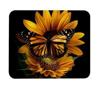 Tappetino Mouse Sunflower And Butterfly Mouse Pad Soft Mousepad Portatile Tappetini per Essenziale per Ufficio Ufficio Computer L