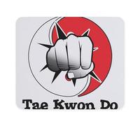 Tappetino Mouse Tae Kwon Do Confortevole Tappetino per Mouse da Gioco Bordi Cuciti Desk Mat per Mac Computer Pc 10X12In