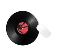 Tappetino Mouse Tappetino for mouse con dischi in vinile, tappetino for tastiera rotondo, tappetino for scrivania for computer for studenti, accessori for giocatori, tappetino for mouse in gomma antis