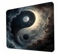 Tappetino Mouse, Tappetino Mouse Gaming 300 x 250 mm, Protezione Antiscivolo, Tracciamento ad Alta Velocità, Piccolo Mousepad Sottomano Scrivania per Ufficio, Gaming e Laptop, astratto luna J0-175