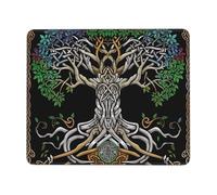 Tappetino Mouse, Tappetino Scrivania Gaming Albero della vita Mouse Pad 420 x 350 mm Piccolo Mousepad da Scrivania in Ufficio, Adatto per Notebook e Computer Desktop Accessori Scrivania o-818