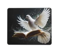 Tappetino Mouse, Tappetino Scrivania Gaming colombo bianco Mouse Pad 400 x 300 mm Piccolo Mousepad da Scrivania in Ufficio, Adatto per Notebook e Computer Desktop Accessori Scrivania o-19