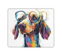Tappetino Mouse, Tappetino Scrivania Gaming Colore Cane Mouse Pad 340 x 280 mm Piccolo Mousepad da Scrivania in Ufficio, Adatto per Notebook e Computer Desktop Accessori Scrivania o-56
