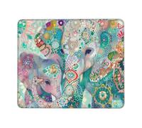 Tappetino Mouse, Tappetino Scrivania Gaming Colore Elefante Mouse Pad 340 x 280 mm Piccolo Mousepad da Scrivania in Ufficio, Adatto per Notebook e Computer Desktop Accessori Scrivania o-64