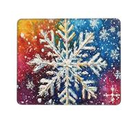 Tappetino Mouse, Tappetino Scrivania Gaming Fiocchi di neve Mouse Pad 400 x 300 mm Piccolo Mousepad da Scrivania in Ufficio, Adatto per Notebook e Computer Desktop Accessori Scrivania o-967