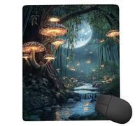 Tappetino Mouse, Tappetino Scrivania Gaming foresta dei sogni Mouse Pad 42 x 35 cm Piccolo Mousepad da Scrivania in Ufficio, Adatto per Notebook e Computer Desktop Accessori Scrivania Regali z-604
