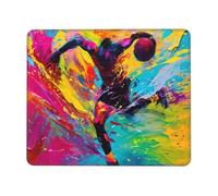 Tappetino Mouse, Tappetino Scrivania Gaming Gli atleti Mouse Pad 340 x 280 mm Piccolo Mousepad da Scrivania in Ufficio, Adatto per Notebook e Computer Desktop Accessori Scrivania o-1062
