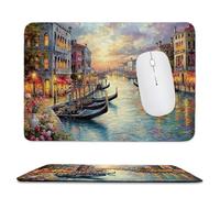 Tappetino Mouse,Tappetino Scrivania Gaming Gran Muro dell'Acqua di Venezia Mouse Pad 24 x 20 cm Piccolo Mousepad da Scrivania in Ufficio,Adatto per Notebook e Computer Desktop Accessori Scrivania z814