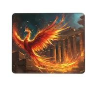 Tappetino Mouse, Tappetino Scrivania Gaming La Fenice del Fuoco Mouse Pad 180 x 220 mm Piccolo Mousepad da Scrivania in Ufficio, Adatto per Notebook e Computer Desktop Accessori Scrivania o-392