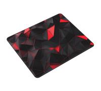 Tappetino Mouse, Tappetino Scrivania Gaming nero rosso Mouse Pad 340 x 280 mm Piccolo Mousepad da Scrivania in Ufficio, Adatto per Notebook e Computer Desktop Accessori Scrivania o-304