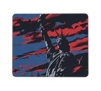 Tappetino Mouse, Tappetino Scrivania Gaming Statua della Libertà Mouse Pad 180 x 220 mm Piccolo Mousepad da Scrivania in Ufficio, Adatto per Notebook e Computer Desktop Accessori Scrivania o-1090