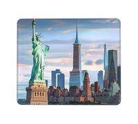 Tappetino Mouse, Tappetino Scrivania Gaming Statua della Libertà Mouse Pad 300 x 250 mm Piccolo Mousepad da Scrivania in Ufficio, Adatto per Notebook e Computer Desktop Accessori Scrivania o-1089