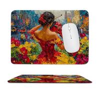 Tappetino Mouse, Tappetino Scrivania Gaming violino donna Mouse Pad 24 x 20 cm Piccolo Mousepad da Scrivania in Ufficio, Adatto per Notebook e Computer Desktop Accessori Scrivania Regali z-864