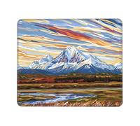 Tappetino Mouse, Tappetino Scrivania Gaming Vista sulla montagna Mouse Pad 300 x 250 mm Piccolo Mousepad da Scrivania in Ufficio, Adatto per Notebook e Computer Desktop Accessori Scrivania o-783
