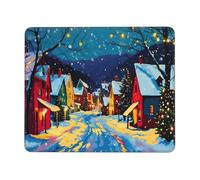 Tappetino Mouse, Tappetino Scrivania Gaming Vista sulla neve Mouse Pad 340 x 280 mm Piccolo Mousepad da Scrivania in Ufficio, Adatto per Notebook e Computer Desktop Accessori Scrivania o-970
