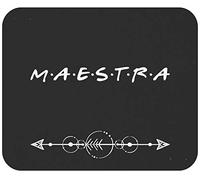 Tappetino Mouse Teacher Maestra Spanish Teacher Mouse Pad Uso Prolungato Tappetino Scrivania Impermeabile Mousepad per Laptop Ufficio Computer 25X30CM