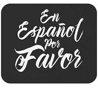 Tappetino Mouse Teacher Teaching Spanish Teacher Maestra En Espanol por Favor Mouse Pad Durevole Tappetino Scrivania Multifunzione Mousepad per Casa Computer Ufficio 25X30CM