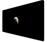 Tappetino Mouse Terra Tappetino Mouse XXL 1000x500mm Mouse Pad Base Antiscivolo Mousepad per Ufficio, Computer, Accessori Scrivania Gaming Migliora la Precisione e la Velocità Desk Mat (Nero) w2448