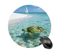 Tappetino Mouse The Fun Of Turtles On The Shallow Beach Mousemat
