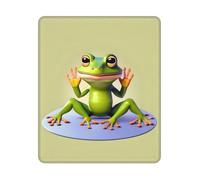 Tappetino Mouse, The Funny Frog Doing Yoga Tappetini per Il Mouse Base in Gomma Tappetino per Il Mouse da Gioco Antipolvere Tappetino Mouse Pad per Gamers Notebook 25X30Cm