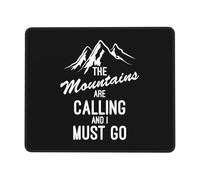 Tappetino Mouse, The Mountains Are Calling And I Must Go Tappetino Mouse Gaming Antiscivolo Tappetini per Il Mouse da Gioco Multifunzionale Gaming Pad per Casa Gaming 25X30Cm